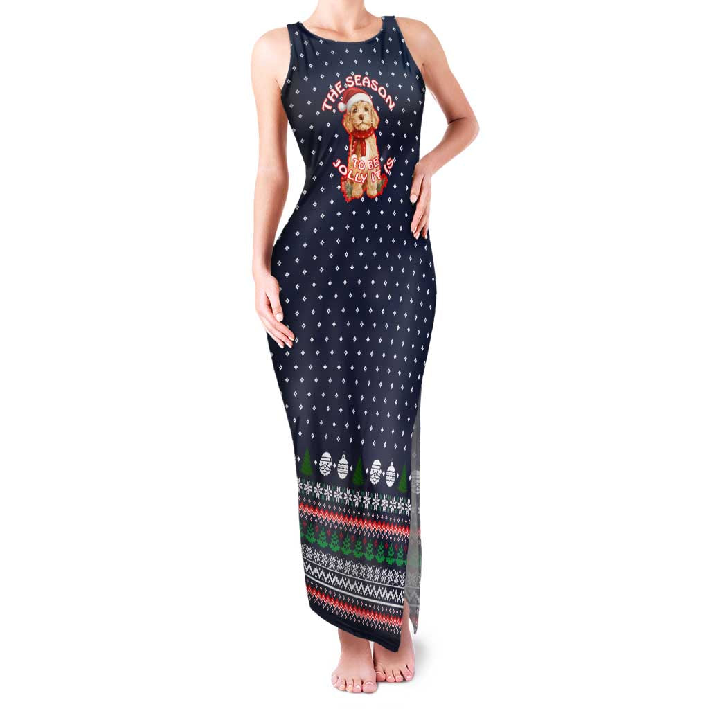The Season To Be Jolly Goldendoodle Christmas Family Matching Tank Maxi Dress and Hawaiian Shirt Xmas Holiday Patterns - Wonder Print Shop