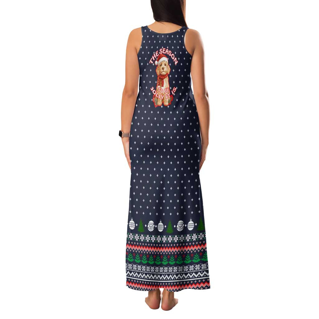 The Season To Be Jolly Goldendoodle Christmas Family Matching Tank Maxi Dress and Hawaiian Shirt Xmas Holiday Patterns - Wonder Print Shop