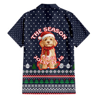 The Season To Be Jolly Goldendoodle Christmas Hawaiian Shirt Xmas Holiday Patterns - Wonder Print Shop