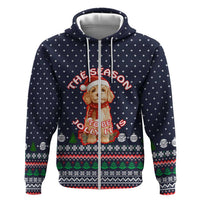 The Season To Be Jolly Goldendoodle Christmas Hoodie Xmas Holiday Patterns - Wonder Print Shop