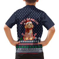 The Season To Be Jolly Goldendoodle Christmas Kid Hawaiian Shirt Xmas Holiday Patterns - Wonder Print Shop