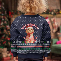 The Season To Be Jolly Goldendoodle Christmas Kid Ugly Christmas Sweater Xmas Holiday Patterns - Wonder Print Shop