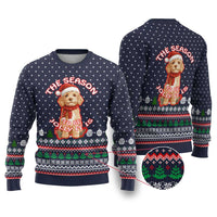 The Season To Be Jolly Goldendoodle Christmas Ugly Christmas Sweater Xmas Holiday Patterns - Wonder Print Shop