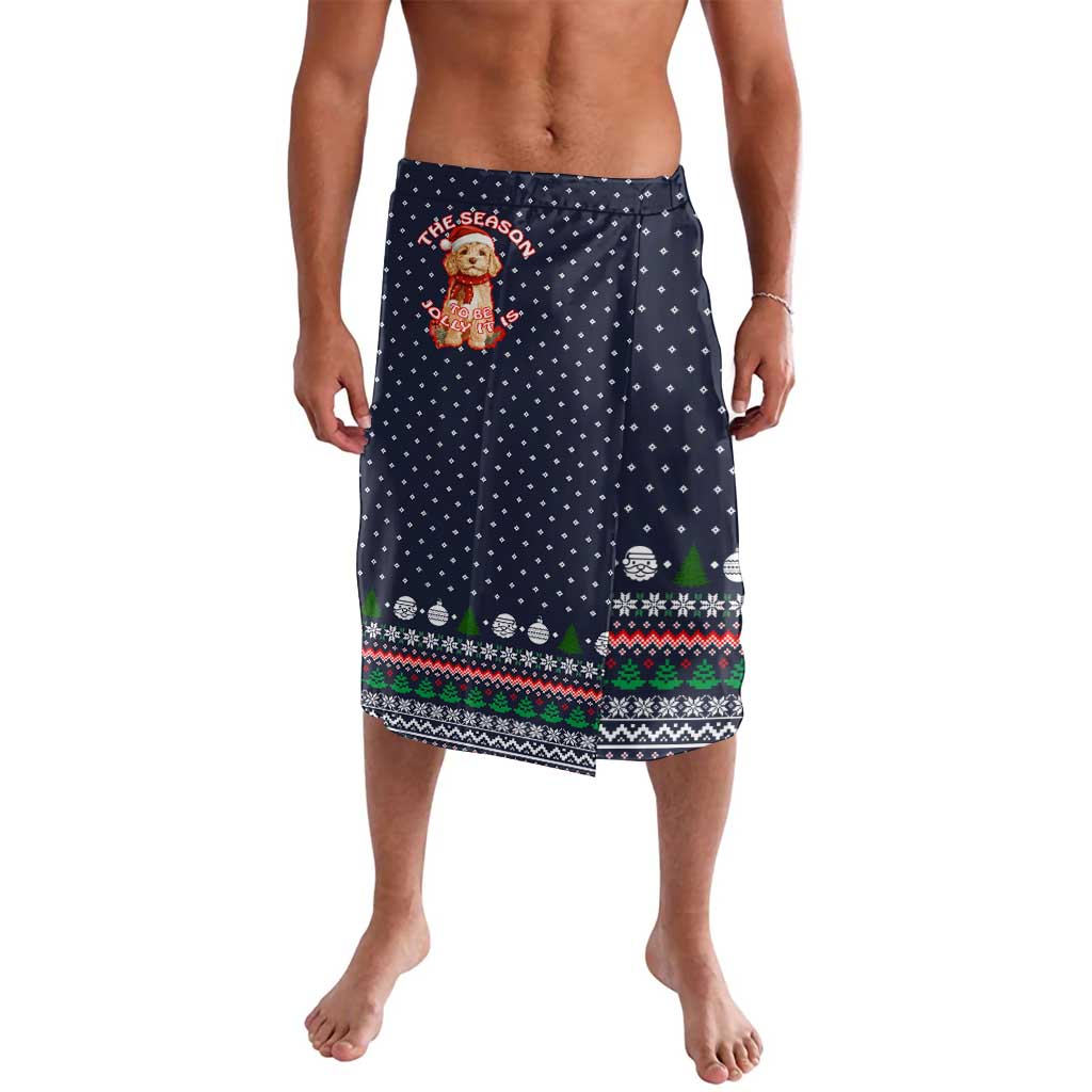 The Season To Be Jolly Goldendoodle Christmas Lavalava Xmas Holiday Patterns - Wonder Print Shop