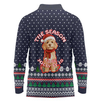The Season To Be Jolly Goldendoodle Christmas Long Sleeve Polo Shirt Xmas Holiday Patterns - Wonder Print Shop