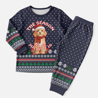 The Season To Be Jolly Goldendoodle Christmas Pajama Set Xmas Holiday Patterns - Wonder Print Shop