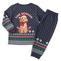 The Season To Be Jolly Goldendoodle Christmas Pajama Set Xmas Holiday Patterns - Wonder Print Shop