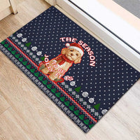 The Season To Be Jolly Goldendoodle Christmas Rubber Doormat Xmas Holiday Patterns - Wonder Print Shop