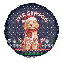 The Season To Be Jolly Goldendoodle Christmas Spare Tire Cover Xmas Holiday Patterns - Wonder Print Shop