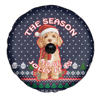 The Season To Be Jolly Goldendoodle Christmas Spare Tire Cover Xmas Holiday Patterns - Wonder Print Shop
