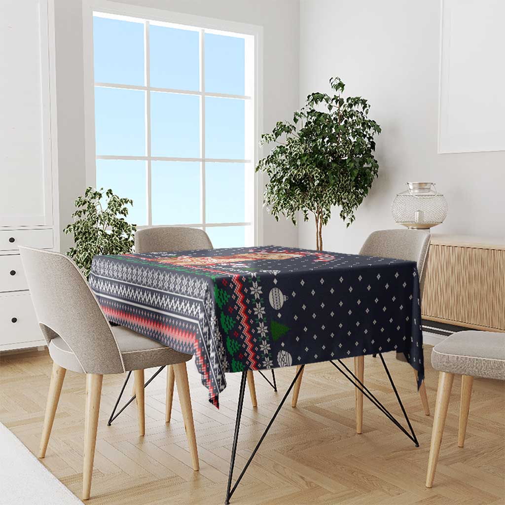 The Season To Be Jolly Goldendoodle Christmas Tablecloth Xmas Holiday Patterns - Wonder Print Shop