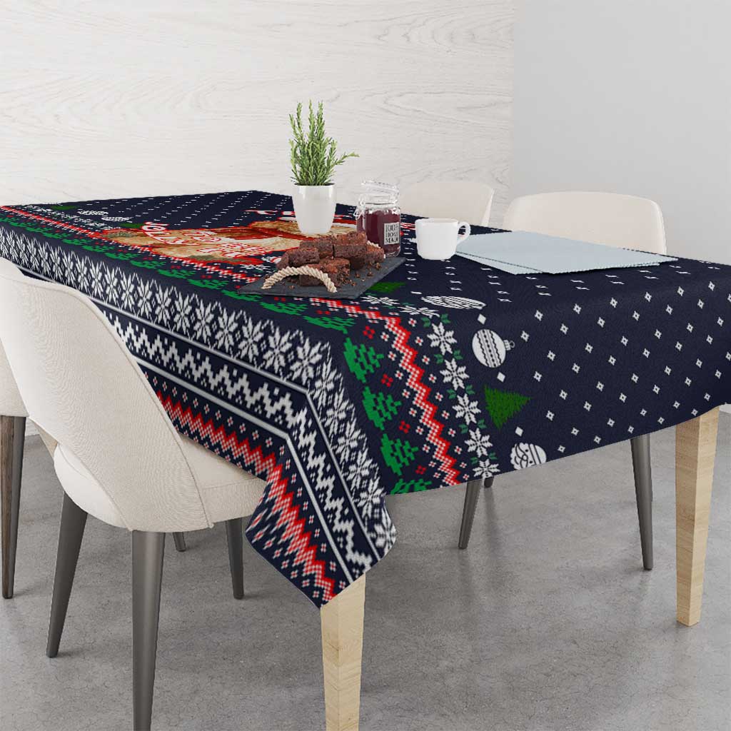 The Season To Be Jolly Goldendoodle Christmas Tablecloth Xmas Holiday Patterns - Wonder Print Shop