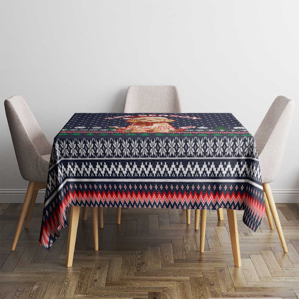 The Season To Be Jolly Goldendoodle Christmas Tablecloth Xmas Holiday Patterns - Wonder Print Shop