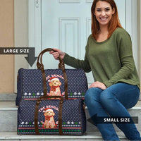 The Season To Be Jolly Goldendoodle Christmas Travel Bag Xmas Holiday Patterns - Wonder Print Shop
