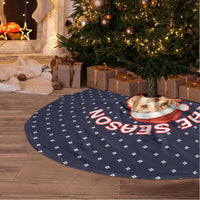 The Season To Be Jolly Goldendoodle Christmas Tree Skirt Xmas Holiday Patterns - Wonder Print Shop
