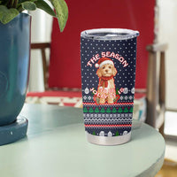 The Season To Be Jolly Goldendoodle Christmas Tumbler Cup Xmas Holiday Patterns - Wonder Print Shop