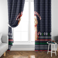 The Season To Be Jolly Goldendoodle Christmas Window Curtain Xmas Holiday Patterns - Wonder Print Shop