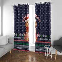 The Season To Be Jolly Goldendoodle Christmas Window Curtain Xmas Holiday Patterns - Wonder Print Shop