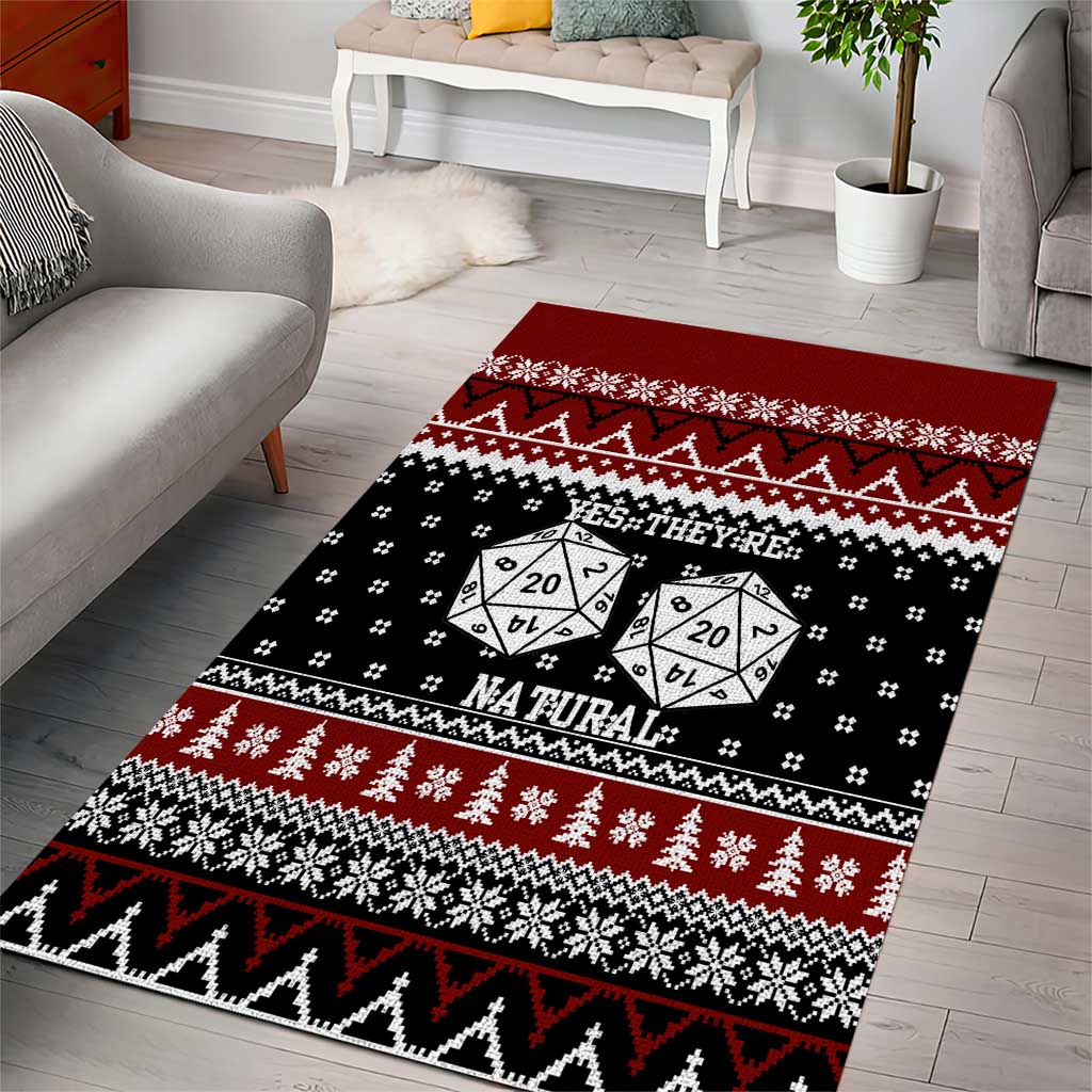 They Are Natural Christmas Area Rug Xmas Holiday Patterns - Wonder Print Shop