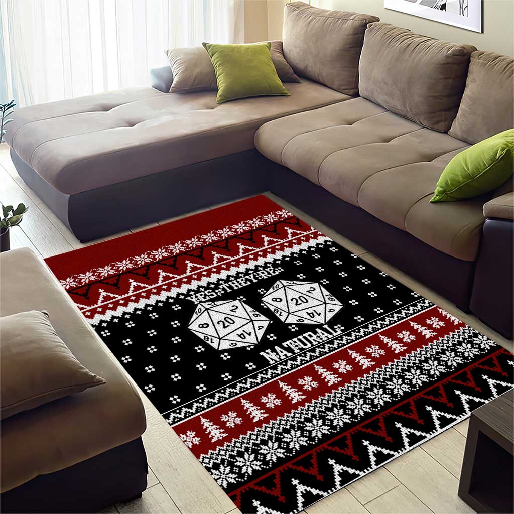 They Are Natural Christmas Area Rug Xmas Holiday Patterns - Wonder Print Shop