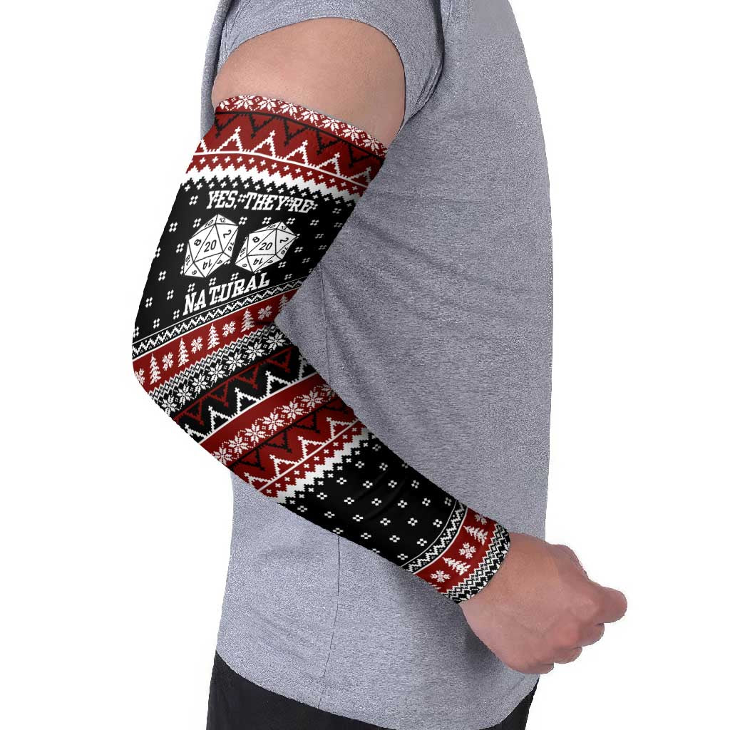 They Are Natural Christmas Arm Sleeves Xmas Holiday Patterns - Wonder Print Shop