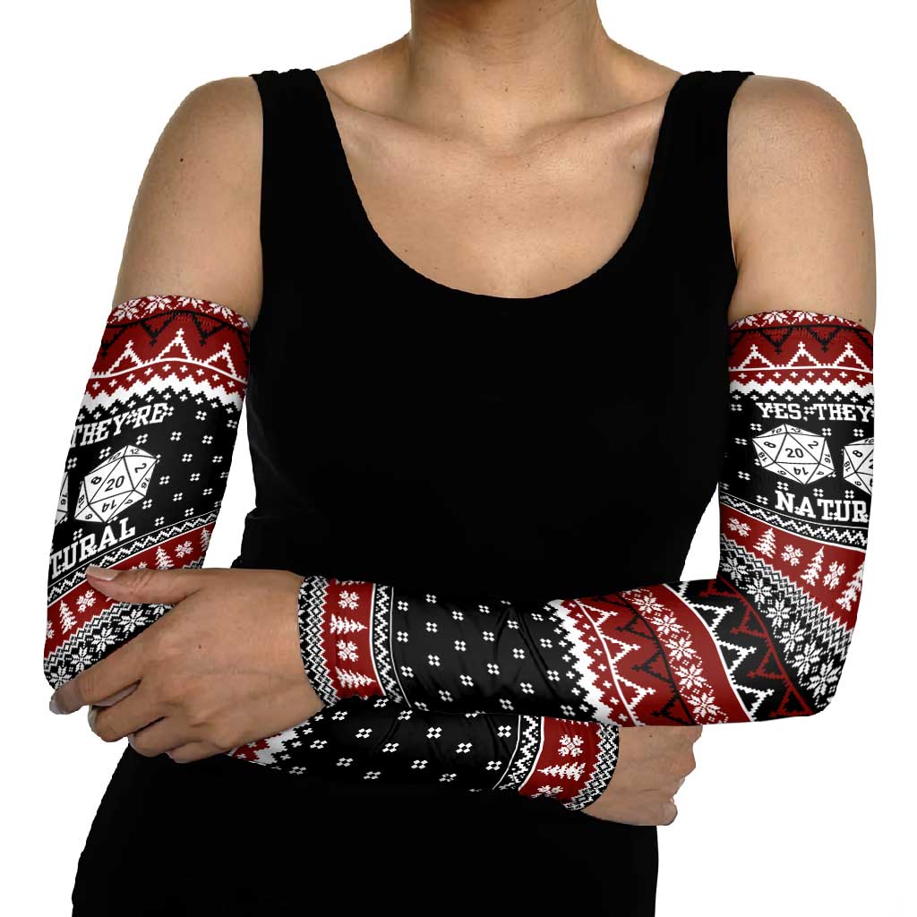 They Are Natural Christmas Arm Sleeves Xmas Holiday Patterns - Wonder Print Shop