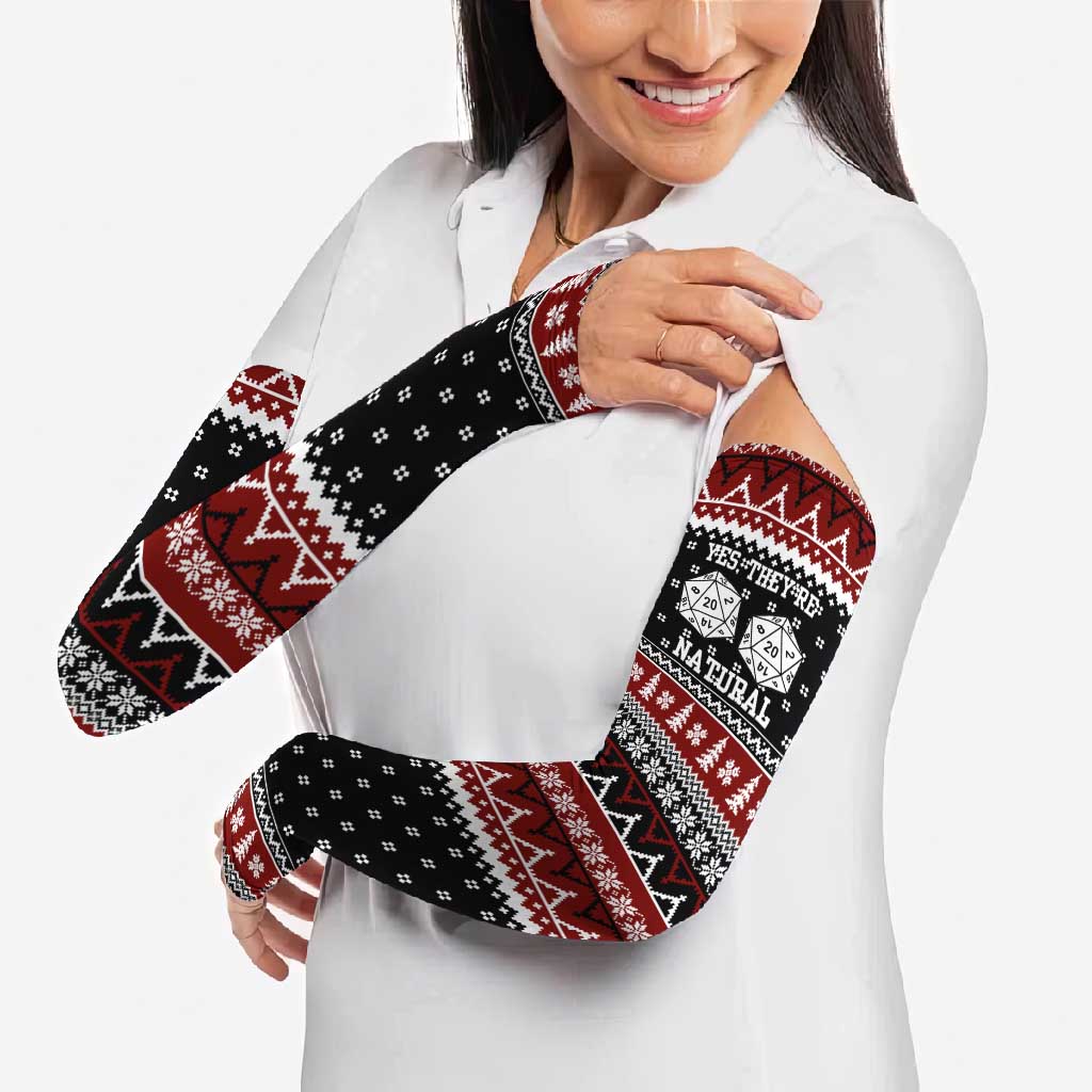 They Are Natural Christmas Arm Sleeves Xmas Holiday Patterns - Wonder Print Shop