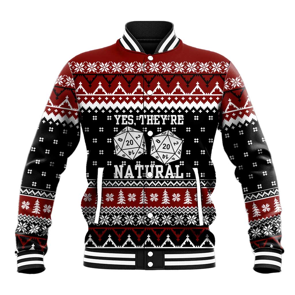 They Are Natural Christmas Baseball Jacket Xmas Holiday Patterns - Wonder Print Shop
