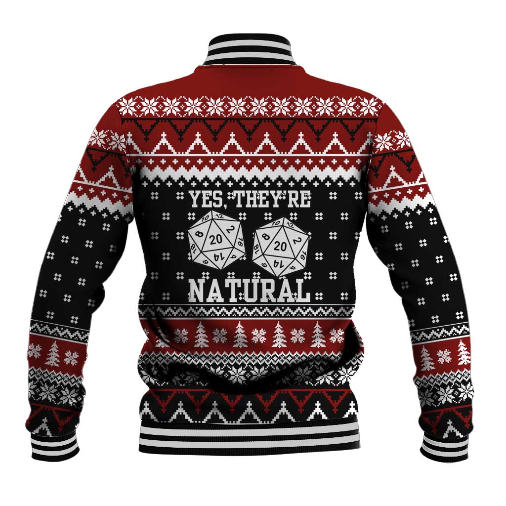 They Are Natural Christmas Baseball Jacket Xmas Holiday Patterns - Wonder Print Shop