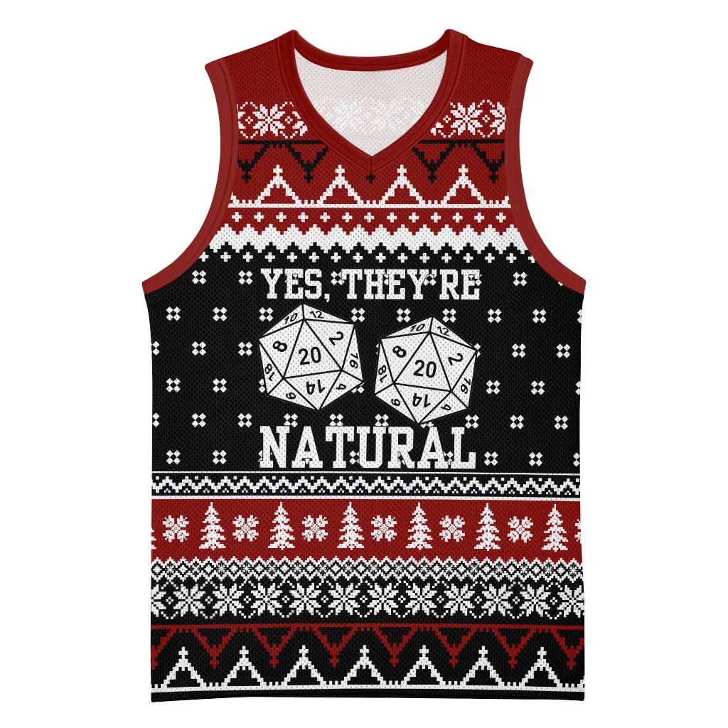 They Are Natural Christmas Basketball Jersey Xmas Holiday Patterns - Wonder Print Shop