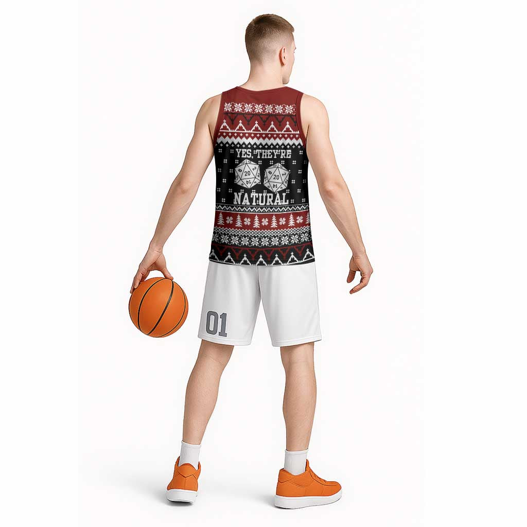 They Are Natural Christmas Basketball Jersey Xmas Holiday Patterns - Wonder Print Shop