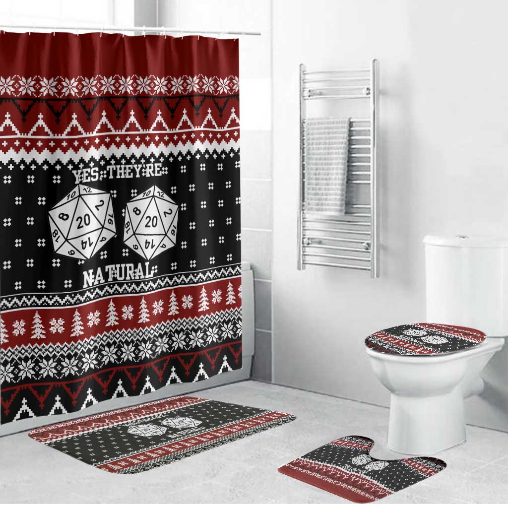 They Are Natural Christmas Bathroom Set Xmas Holiday Patterns - Wonder Print Shop