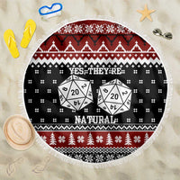 They Are Natural Christmas Beach Blanket Xmas Holiday Patterns - Wonder Print Shop