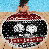 They Are Natural Christmas Beach Blanket Xmas Holiday Patterns - Wonder Print Shop