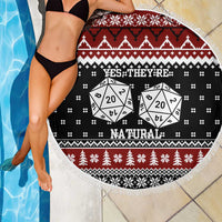 They Are Natural Christmas Beach Blanket Xmas Holiday Patterns - Wonder Print Shop