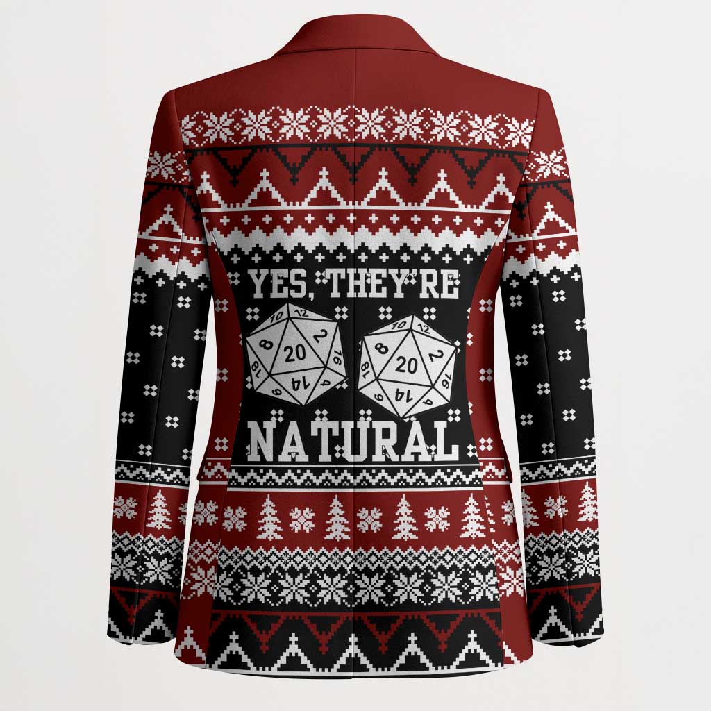 They Are Natural Christmas Blazer Xmas Holiday Patterns - Wonder Print Shop