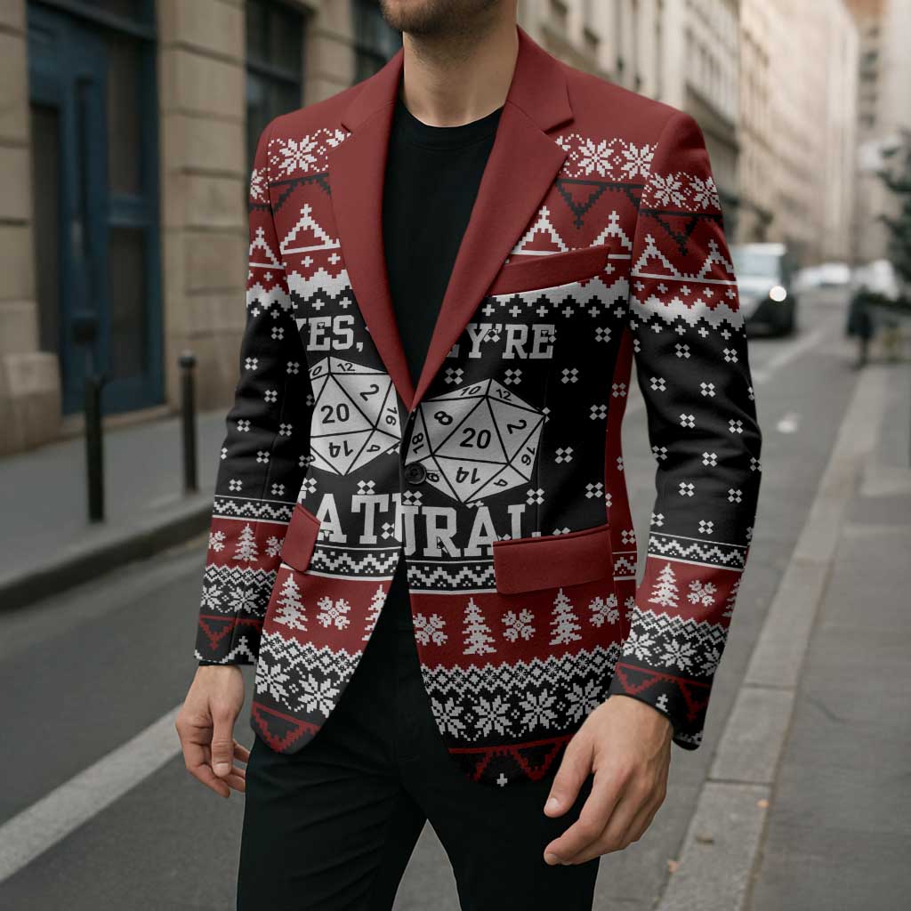 They Are Natural Christmas Blazer Xmas Holiday Patterns - Wonder Print Shop