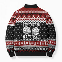 They Are Natural Christmas Bomber Puffer Jacket Xmas Holiday Patterns - Wonder Print Shop