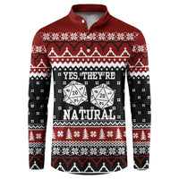 They Are Natural Christmas Button Sweatshirt Xmas Holiday Patterns - Wonder Print Shop
