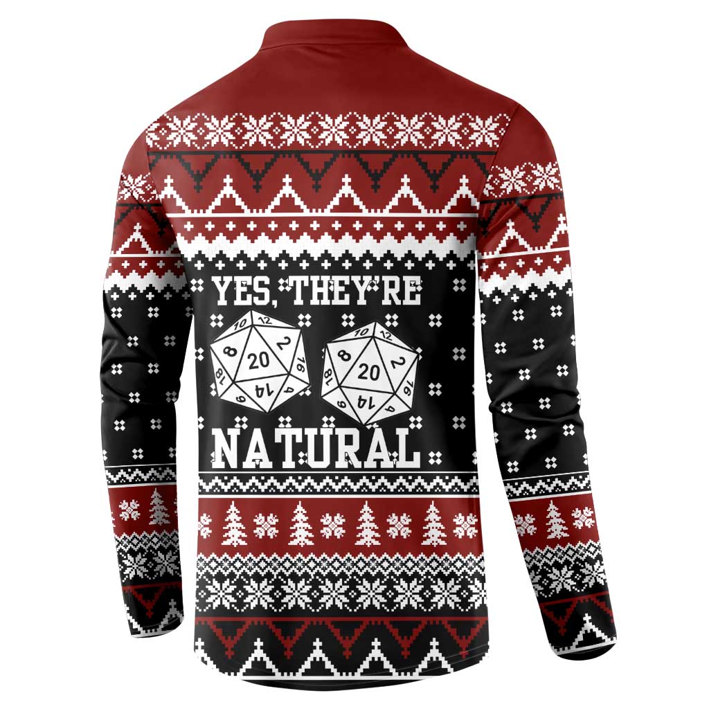 They Are Natural Christmas Button Sweatshirt Xmas Holiday Patterns - Wonder Print Shop
