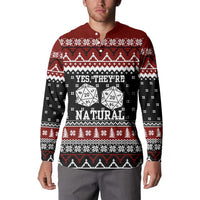 They Are Natural Christmas Button Sweatshirt Xmas Holiday Patterns - Wonder Print Shop