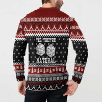 They Are Natural Christmas Button Sweatshirt Xmas Holiday Patterns - Wonder Print Shop