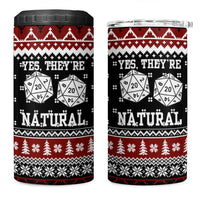 They Are Natural Christmas 4 in 1 Can Cooler Tumbler Xmas Holiday Patterns - Wonder Print Shop
