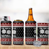 They Are Natural Christmas 4 in 1 Can Cooler Tumbler Xmas Holiday Patterns - Wonder Print Shop