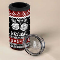 They Are Natural Christmas 4 in 1 Can Cooler Tumbler Xmas Holiday Patterns - Wonder Print Shop