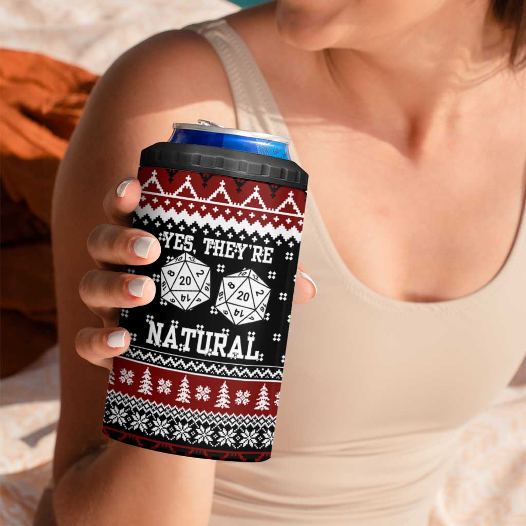 They Are Natural Christmas 4 in 1 Can Cooler Tumbler Xmas Holiday Patterns - Wonder Print Shop
