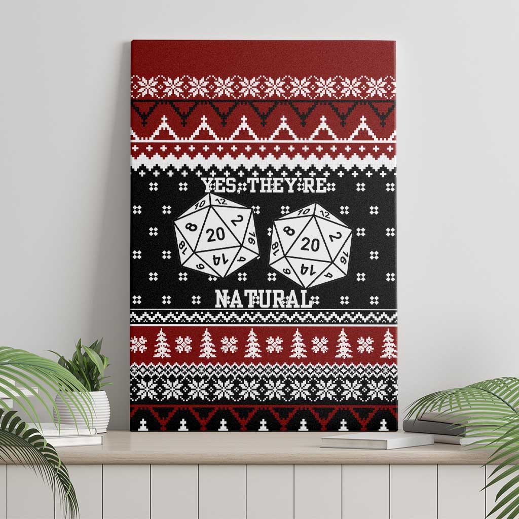 They Are Natural Christmas Canvas Wall Art Xmas Holiday Patterns - Wonder Print Shop