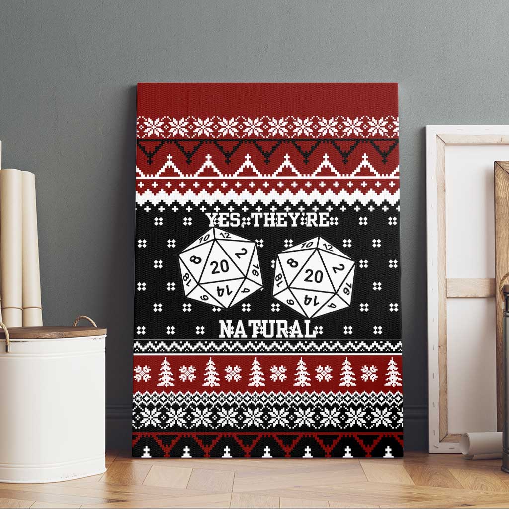 They Are Natural Christmas Canvas Wall Art Xmas Holiday Patterns - Wonder Print Shop