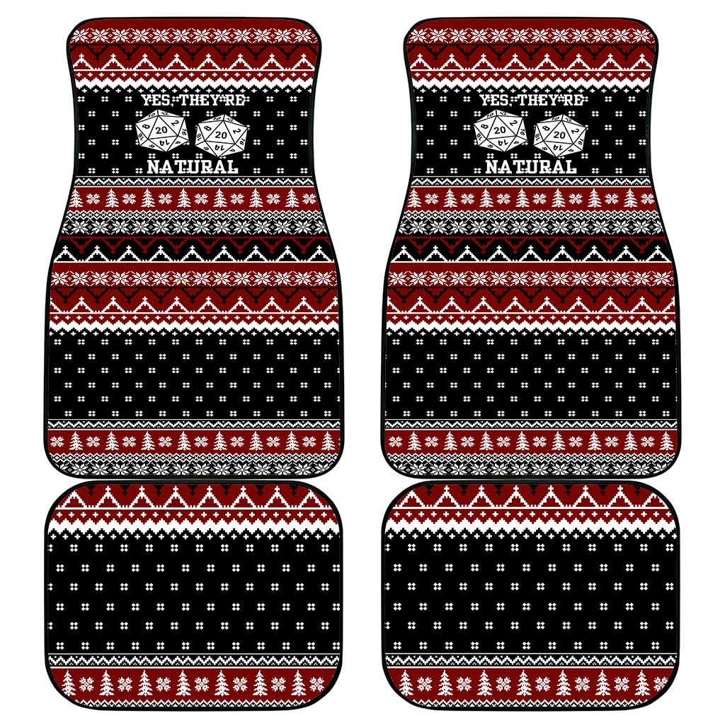 They Are Natural Christmas Car Mats Xmas Holiday Patterns - Wonder Print Shop