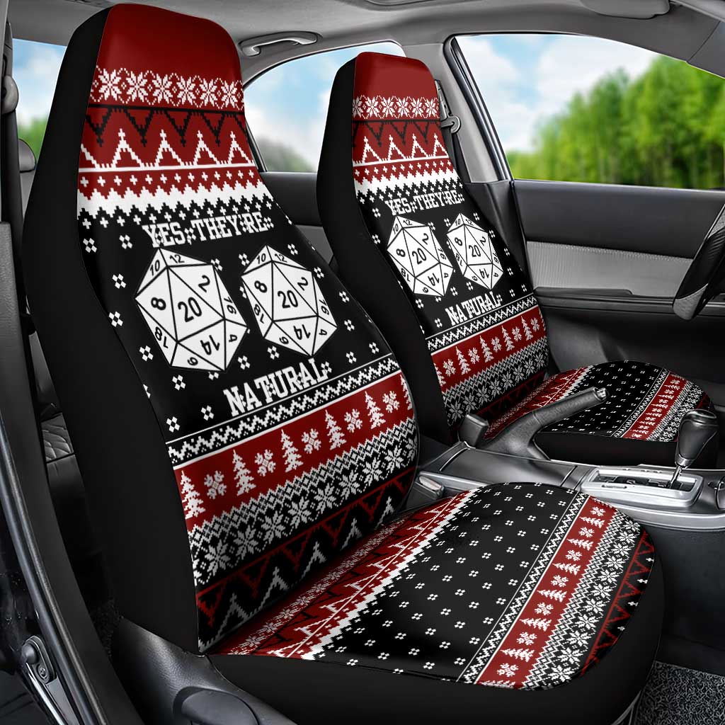 They Are Natural Christmas Car Seat Cover Xmas Holiday Patterns - Wonder Print Shop